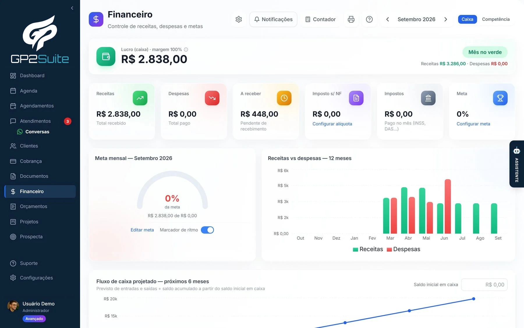 Tela real do GP2Suite