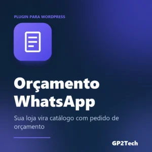Capa do plugin GP2 - Orçamento WhatsApp — Plugin WooCommerce