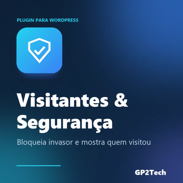 Capa do plugin gp2tech visitantes & segurança — plugin wordpress