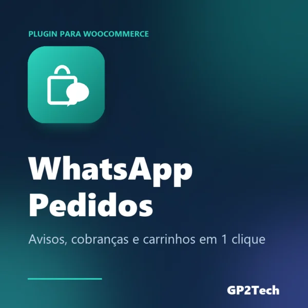 Capa do plugin gp2  whatsapp pedidos — plugin woocommerce