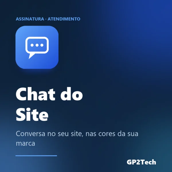Capa: chat do site — atendimento no seu site