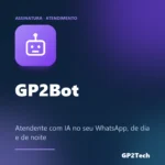 Capa: gp2bot — atendente com ia no seu whatsapp