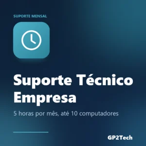 Capa: Plano Suporte Técnico Empresa — 5 horas por mês